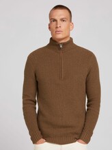 Troyer Pullover - Männer - brown oak melange Troyer Pullover - Männer - brown oak melange - 1 - TOM TAILOR