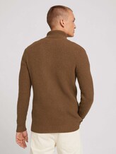 Troyer Pullover - Männer - brown oak melange Troyer Pullover - Männer - brown oak melange - 2 - TOM TAILOR