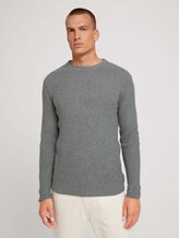 Strickpullover - Männer - Light Soft Grey Melange Strickpullover - Männer - Light Soft Grey Melange - 1 - TOM TAILOR
