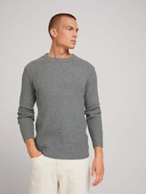 Strickpullover - Männer - Light Soft Grey Melange Strickpullover - Männer - Light Soft Grey Melange - 5 - TOM TAILOR