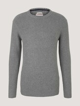 Strickpullover - Männer - Light Soft Grey Melange Strickpullover - Männer - Light Soft Grey Melange - 7 - TOM TAILOR