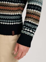 gemusterter Pullover - Männer - ice blue off white navy design gemusterter Pullover - Männer - ice blue off white navy design - 9 - TOM TAILOR