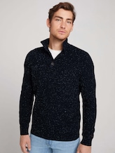 Strukturierter Strickpullover - Männer - navy blue shades nep structure Strukturierter Strickpullover - Männer - navy blue shades nep structure - 5 - TOM TAILOR