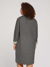 Plus - Jersey Kleid mit 3/4 Ärmeln - Frauen - asphalt grey melange Plus - Jersey Kleid mit 3/4 Ärmeln - Frauen - asphalt grey melange - 2 - My True Me
