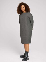 Plus - Jersey Kleid mit 3/4 Ärmeln - Frauen - asphalt grey melange Plus - Jersey Kleid mit 3/4 Ärmeln - Frauen - asphalt grey melange - 3 - My True Me
