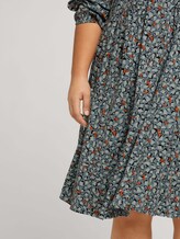 Plus - Gemustertes Kleid mit Ballonärmeln - Frauen - mint floe design Plus - Gemustertes Kleid mit Ballonärmeln - Frauen - mint floe design - 10 - My True Me