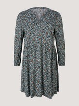 Plus - Gemustertes Kleid mit Ballonärmeln - Frauen - mint floe design Plus - Gemustertes Kleid mit Ballonärmeln - Frauen - mint floe design - 7 - My True Me