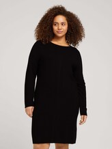 Plus - Mini Kleid mit LENZING™ ECOVERO™ - Frauen - deep black Plus - Mini Kleid mit LENZING™ ECOVERO™ - Frauen - deep black - 1 - My True Me