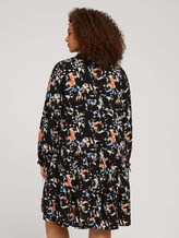 Plus - Gemustertes Midi Kleid mit LENZING™ ECOVERO™ - Frauen - abstract flower pattern Plus - Gemustertes Midi Kleid mit LENZING™ ECOVERO™ - Frauen - abstract flower pattern - 2 - My True Me