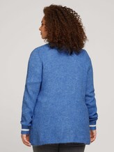 Plus - Gestrickter Cardigan - Frauen - sicilian blue melange Plus - Gestrickter Cardigan - Frauen - sicilian blue melange - 2 - My True Me