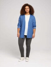 Plus - Gestrickter Cardigan - Frauen - sicilian blue melange Plus - Gestrickter Cardigan - Frauen - sicilian blue melange - 3 - My True Me