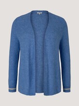 Plus - Gestrickter Cardigan - Frauen - sicilian blue melange Plus - Gestrickter Cardigan - Frauen - sicilian blue melange - 7 - My True Me