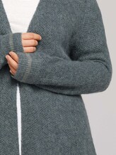 Plus - Gestrickter Cardigan - Frauen - smoky sea green melange Plus - Gestrickter Cardigan - Frauen - smoky sea green melange - 9 - My True Me