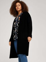 Plus - Langer Cardigan - Frauen - deep black Plus - Langer Cardigan - Frauen - deep black - 5 - My True Me