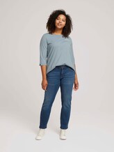 Curvy - t-shirt made of organic cotton - Women - grey mint Curvy - t-shirt made of organic cotton - Women - grey mint - 3 - My True Me