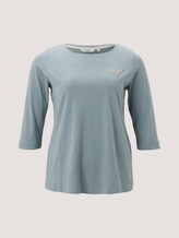 Curvy - t-shirt made of organic cotton - Women - grey mint Curvy - t-shirt made of organic cotton - Women - grey mint - 7 - My True Me