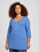 Plus - T-Shirt aus nachhaltiger Baumwolle - Frauen - sicilian blue Plus - T-Shirt aus nachhaltiger Baumwolle - Frauen - sicilian blue - 1 - My True Me