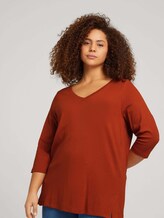 Plus - T-Shirt aus nachhaltiger Baumwolle - Frauen - rust brown Plus - T-Shirt aus nachhaltiger Baumwolle - Frauen - rust brown - 5 - My True Me