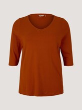 Plus - T-Shirt aus nachhaltiger Baumwolle - Frauen - rust brown Plus - T-Shirt aus nachhaltiger Baumwolle - Frauen - rust brown - 7 - My True Me