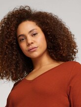 Plus - T-Shirt aus nachhaltiger Baumwolle - Frauen - rust brown Plus - T-Shirt aus nachhaltiger Baumwolle - Frauen - rust brown - 9 - My True Me