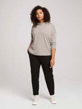 Plus - Shirt mit 3/4 Ärmeln - Frauen - cold beige darker melange Plus - Shirt mit 3/4 Ärmeln - Frauen - cold beige darker melange - 3 - My True Me