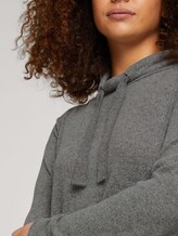 Curvy - long-sleeved shirt with a turtleneck and drawstring - Women - asphalt grey melange Curvy - long-sleeved shirt with a turtleneck and drawstring - Women - asphalt grey melange - 9 - My True Me