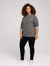 Plus - Sweatshirt mit Kragen - Frauen - asphalt grey melange Plus - Sweatshirt mit Kragen - Frauen - asphalt grey melange - 3 - My True Me
