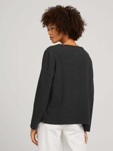 Sweatshirt met patroon - Vrouwen - Heringbone structure Ori Sweat Sweatshirt met patroon - Vrouwen - Heringbone structure Ori Sweat - 2 - TOM TAILOR