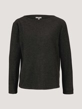 Sweatshirt met patroon - Vrouwen - Heringbone structure Ori Sweat Sweatshirt met patroon - Vrouwen - Heringbone structure Ori Sweat - 7 - TOM TAILOR
