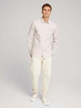 patterned shirt - Men - off white base minimal design patterned shirt - Men - off white base minimal design - 3 - TOM TAILOR