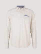 patterned shirt - Men - off white base minimal design patterned shirt - Men - off white base minimal design - 7 - TOM TAILOR