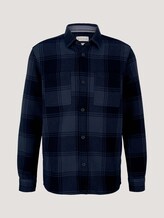 kariertes Flanellhemd - Männer - navy shades big twill check kariertes Flanellhemd - Männer - navy shades big twill check - 7 - TOM TAILOR
