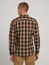 Kariertes Hemd mit Brusttasche - Männer - beige black check Kariertes Hemd mit Brusttasche - Männer - beige black check - 2 - TOM TAILOR
