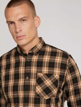 Kariertes Hemd mit Brusttasche - Männer - beige black check Kariertes Hemd mit Brusttasche - Männer - beige black check - 9 - TOM TAILOR
