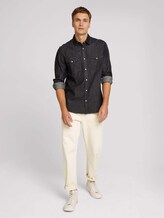 Jeanshemd mit Brusttaschen - Männer - clean dark stone grey denim Jeanshemd mit Brusttaschen - Männer - clean dark stone grey denim - 3 - TOM TAILOR