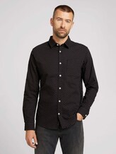 Gemustertes Hemd - Männer - black burgundy small design Gemustertes Hemd - Männer - black burgundy small design - 1 - TOM TAILOR