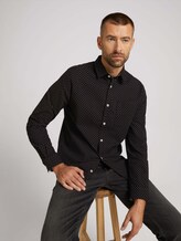 Gemustertes Hemd - Männer - black burgundy small design Gemustertes Hemd - Männer - black burgundy small design - 5 - TOM TAILOR