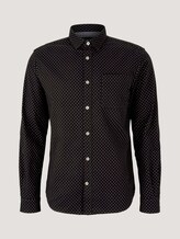 Gemustertes Hemd - Männer - black burgundy small design Gemustertes Hemd - Männer - black burgundy small design - 7 - TOM TAILOR