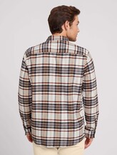 Kariertes Hemd mit Brusttaschen - Männer - off white cognac big check Kariertes Hemd mit Brusttaschen - Männer - off white cognac big check - 2 - TOM TAILOR