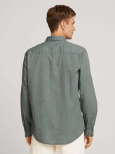 Hemd mit Brusttasche - Männer - green off white two face twill Hemd mit Brusttasche - Männer - green off white two face twill - 2 - TOM TAILOR