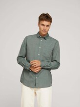 Hemd mit Brusttasche - Männer - green off white two face twill Hemd mit Brusttasche - Männer - green off white two face twill - 5 - TOM TAILOR