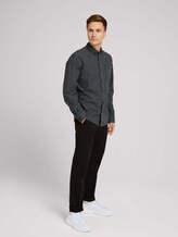 Gemustertes Hemd mit Brusttasche - Männer - grey navy melange vichy check Gemustertes Hemd mit Brusttasche - Männer - grey navy melange vichy check - 3 - TOM TAILOR