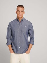 Hemd in Melange-Optik - Männer - Light Blue Chambray Hemd in Melange-Optik - Männer - Light Blue Chambray - 5 - TOM TAILOR