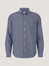 Hemd in Melange-Optik - Männer - Light Blue Chambray Hemd in Melange-Optik - Männer - Light Blue Chambray - 7 - TOM TAILOR