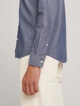 Hemd in Melange-Optik - Männer - Light Blue Chambray Hemd in Melange-Optik - Männer - Light Blue Chambray - 9 - TOM TAILOR