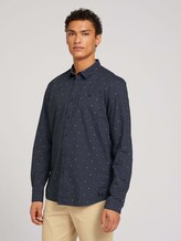 gemustertes Hemd - Männer - blueish grey stripe dot print gemustertes Hemd - Männer - blueish grey stripe dot print - 1 - TOM TAILOR Denim