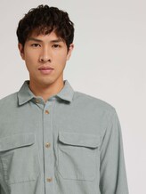Basic Cordhemd - Männer - white moss Basic Cordhemd - Männer - white moss - 9 - TOM TAILOR Denim