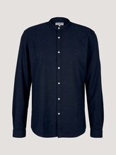 strukturiertes Hemdshirt - Männer - navy grey melange structure strukturiertes Hemdshirt - Männer - navy grey melange structure - 7 - TOM TAILOR Denim