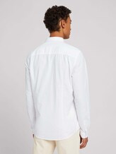 Unifarbenes Hemd aus Baumwolle - Männer - White Unifarbenes Hemd aus Baumwolle - Männer - White - 2 - TOM TAILOR Denim