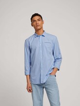 Hemd aus weicher Baumwolle - Männer - light blue mini vichy Hemd aus weicher Baumwolle - Männer - light blue mini vichy - 5 - TOM TAILOR Denim